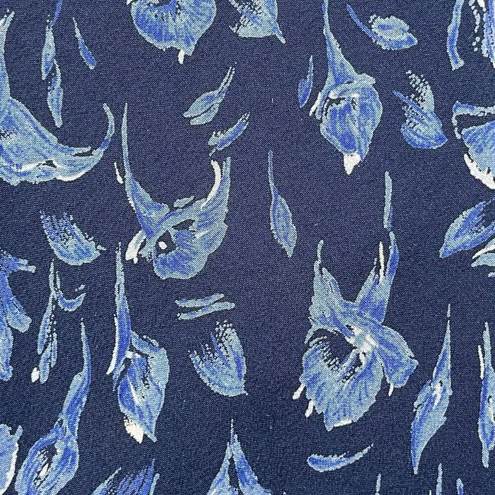 Vintage Polo Ralph Lauren Silk Tie Necktie Blue Floral Designer Handmade USA